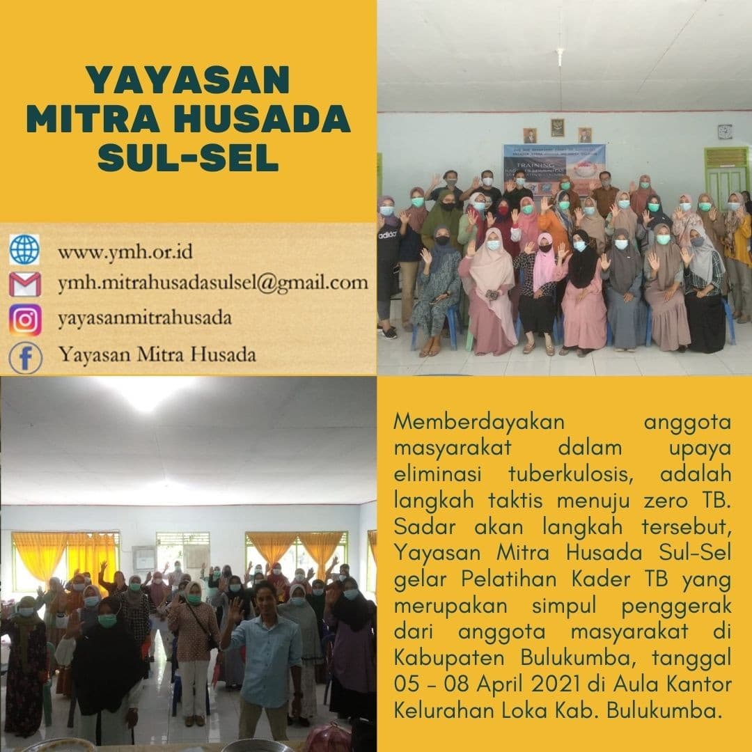 Kader TB Kabupaten Bulukumba, Dilatih Oleh Yayasan Mitra Husada Sulawesi Selatan